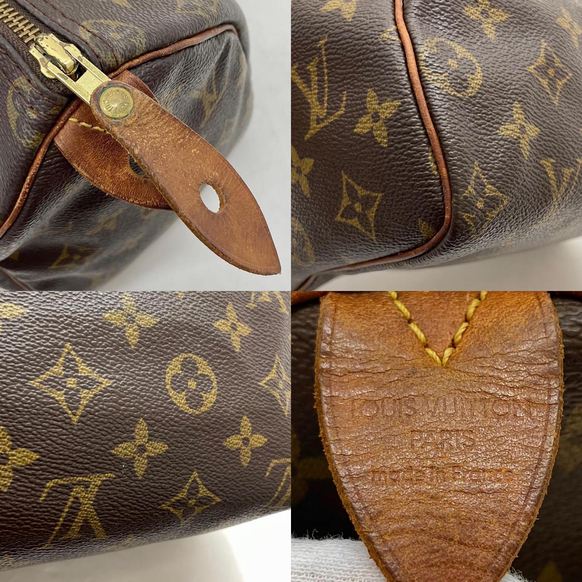 【中古】LOUIS VUITTON | ルイ・ヴィトン スピーディ25 ハンドバッグ ミニボストンバッグ モノグラム M41528 ブラウン【尾張小牧店】