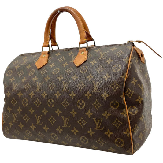 【中古】LOUIS VUITTON | ルイ・ヴィトン スピーディ35 ハンドバッグ ミニボストンバッグ モノグラム M41524 ブラウン【尾張小牧店】