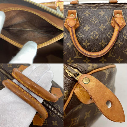 【中古】LOUIS VUITTON | ルイ・ヴィトン スピーディ35 ハンドバッグ ミニボストンバッグ モノグラム M41524 ブラウン【尾張小牧店】