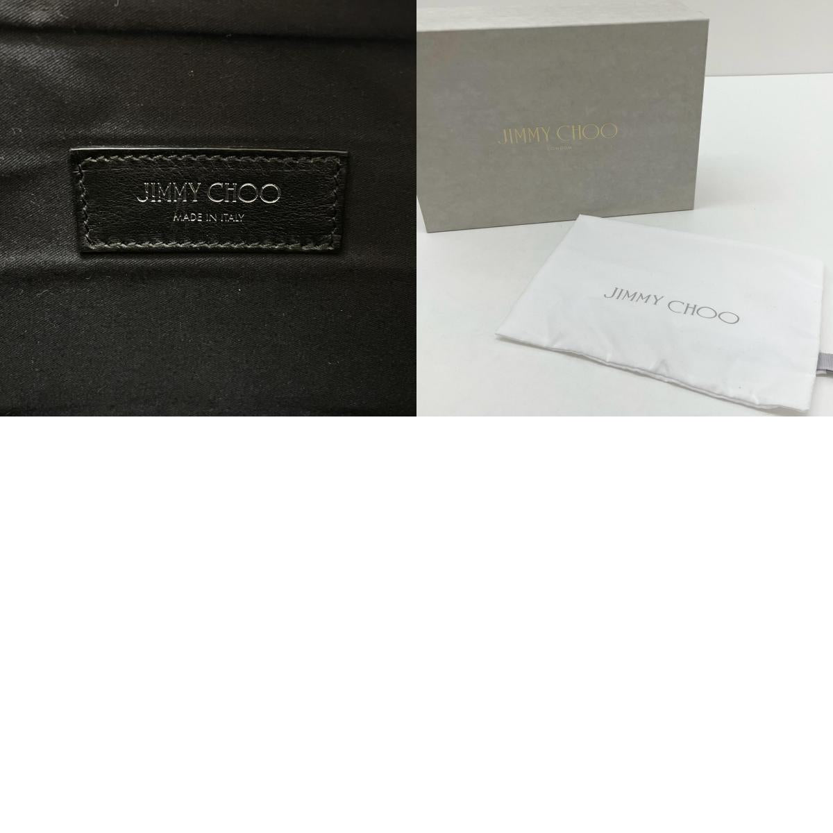 【中古】JIMMY CHOO | ジミーチュウ　オスカー スタースタッズ　ボディバッグ ウエストポーチ　グレー【尾張小牧店】