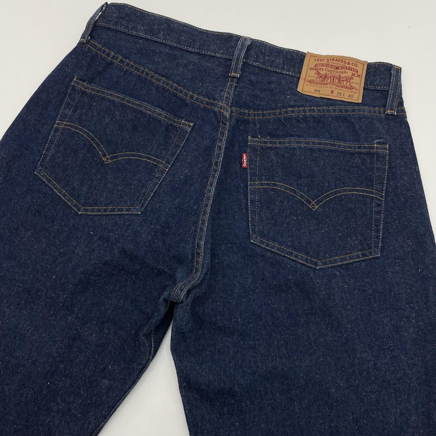 【中古】Levi's | リーバイス　USA製 110周年モデル 501 'E' デニムパンツ ネイビー サイズ：35【尾張小牧店】