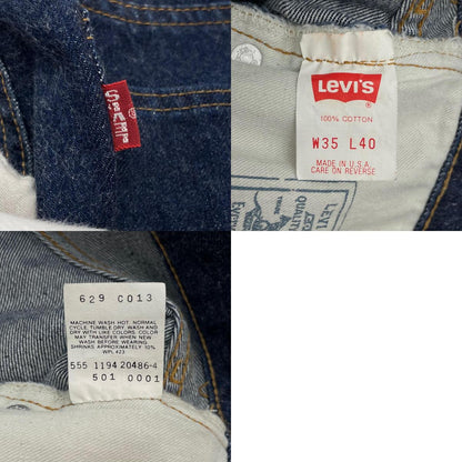 【中古】Levi's | リーバイス　USA製 110周年モデル 501 'E' デニムパンツ ネイビー サイズ：35【尾張小牧店】