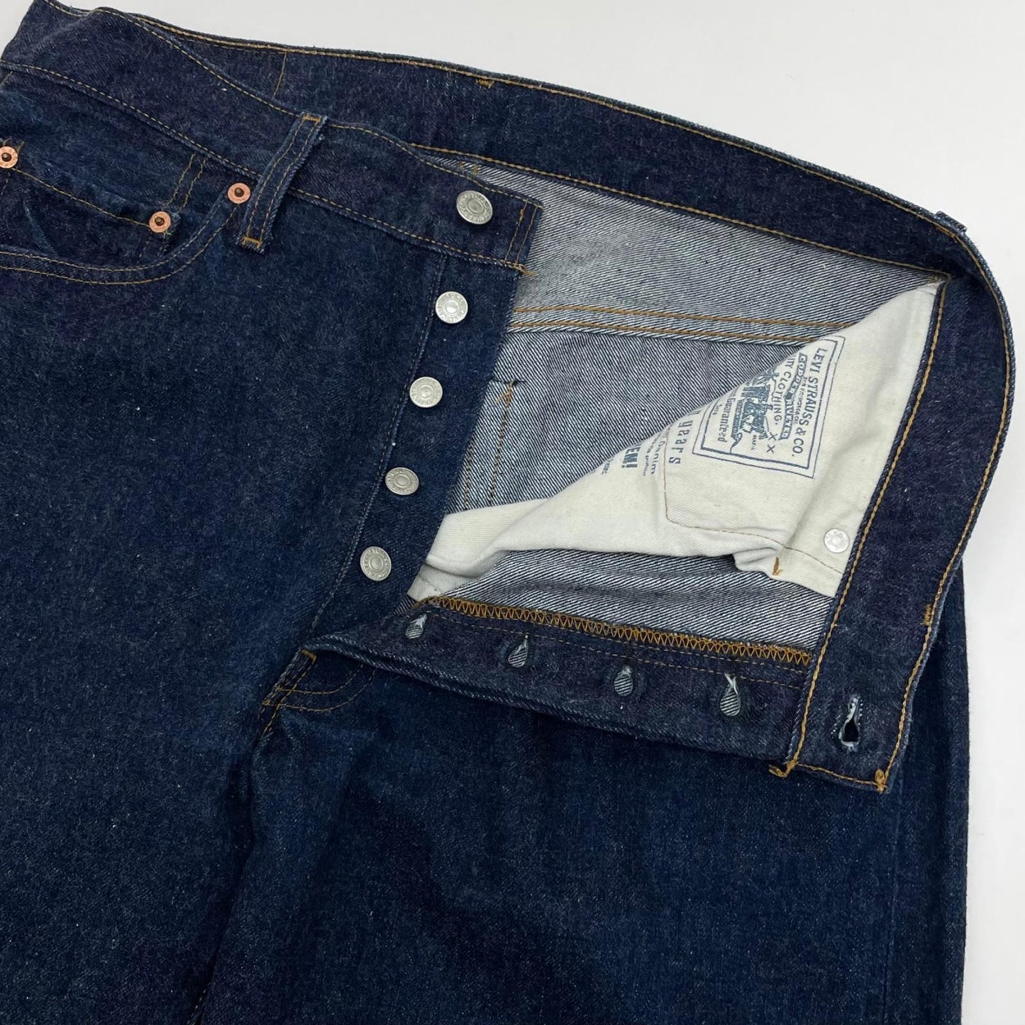 【中古】Levi's | リーバイス　USA製 110周年モデル 501 'E' デニムパンツ ネイビー サイズ：35【尾張小牧店】