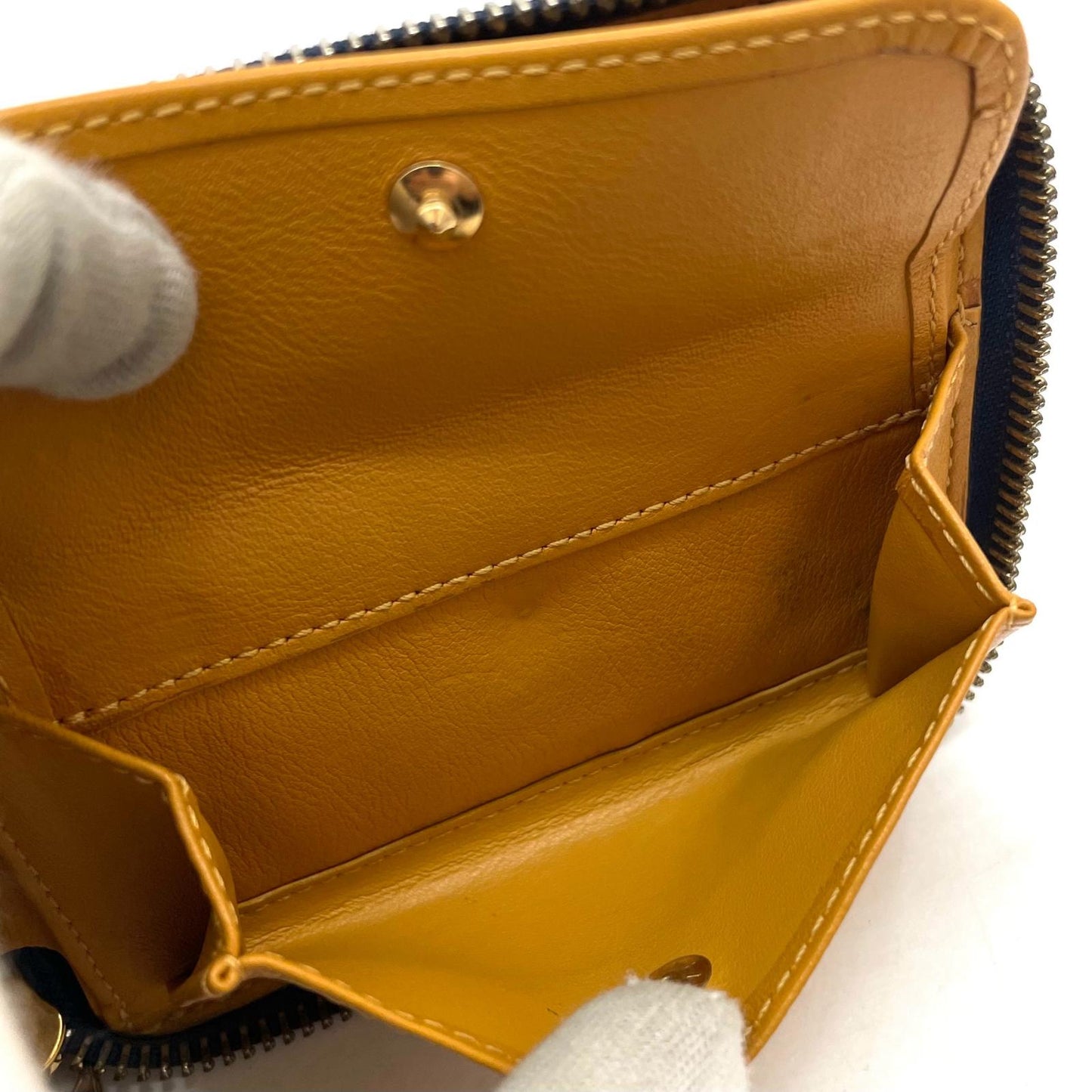 【中古】LOUIS VUITTON | ルイ・ヴィトン　デニムミニジッピー ラウンドファスナー二つ折り財布 M95342　ブルー【尾張小牧店】