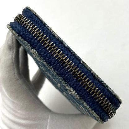 【中古】LOUIS VUITTON | ルイ・ヴィトン　デニムミニジッピー ラウンドファスナー二つ折り財布 M95342　ブルー【尾張小牧店】