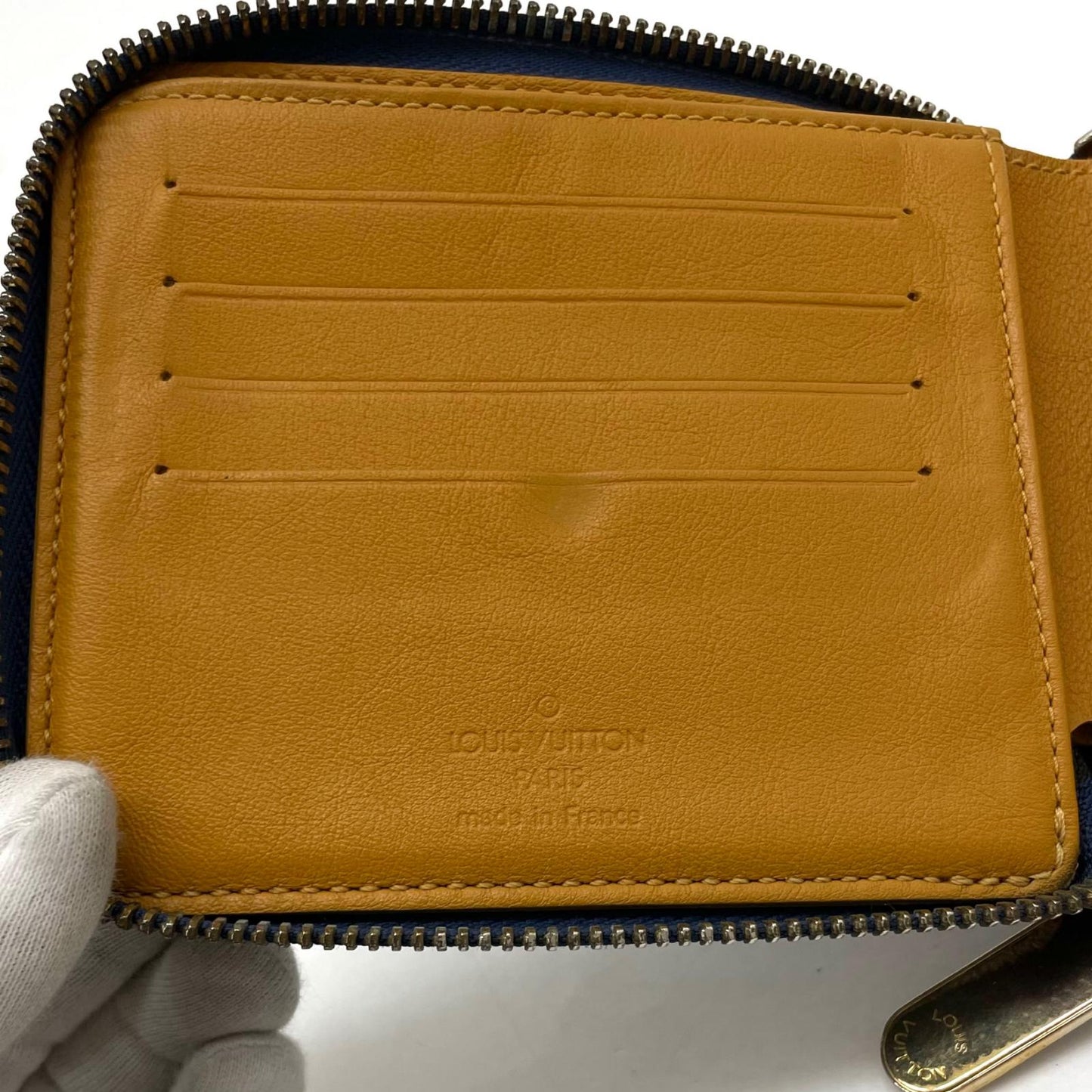 【中古】LOUIS VUITTON | ルイ・ヴィトン　デニムミニジッピー ラウンドファスナー二つ折り財布 M95342　ブルー【尾張小牧店】