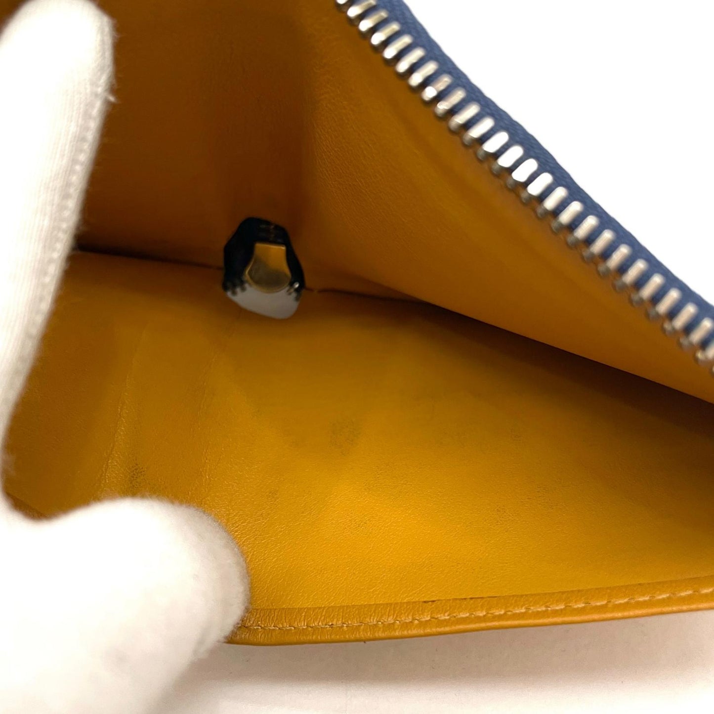 【中古】LOUIS VUITTON | ルイ・ヴィトン　デニムミニジッピー ラウンドファスナー二つ折り財布 M95342　ブルー【尾張小牧店】