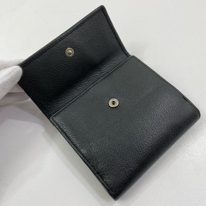【中古】CHANEL | シャネル バタフライカメリア ココマーク 二つ折り財布 ブラック【尾張小牧店】