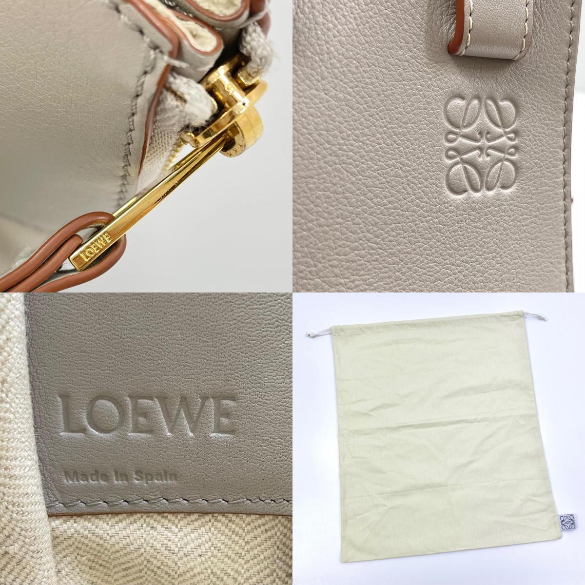 【中古】LOEWE | ロエベ ハンモックスモール ハンドバッグ ショルダーバッグ 2wayバッグ グレー【尾張小牧店】