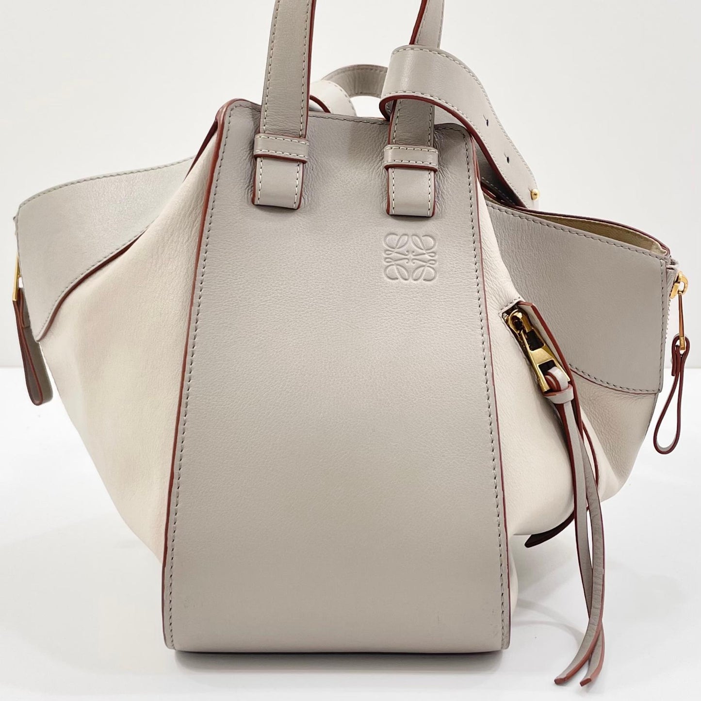 【中古】LOEWE | ロエベ ハンモックスモール ハンドバッグ ショルダーバッグ 2wayバッグ グレー【尾張小牧店】