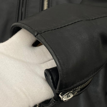 【中古】LEWIS LEATHER | ルイスレザー　AVIAKIT Lightning Tight Fit Cowhide レザージャケット 391T ブラック サイズ：42【尾張小牧店】