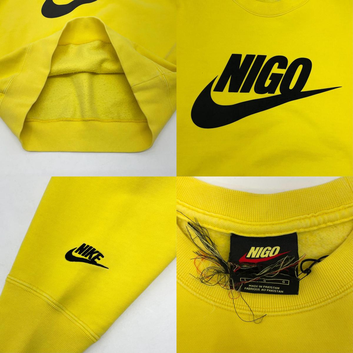 【中古】NIKE×NIGO | ナイキ×ニゴー　24AW NRG Crew Fleece 長袖スウェット FV5941-735 イエロー サイズ：L【尾張小牧店】