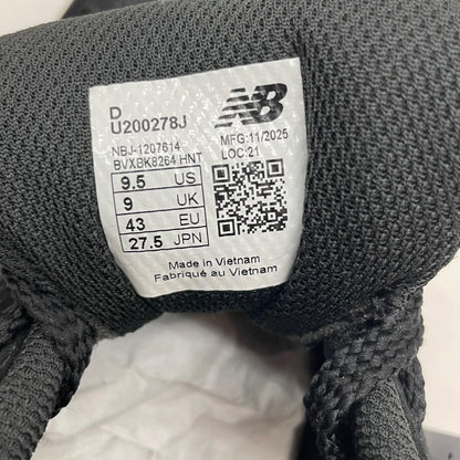 NEW BALANCE | ニューバランス スニーカー 27.5cm U200278J ブラック【尾張小牧店】