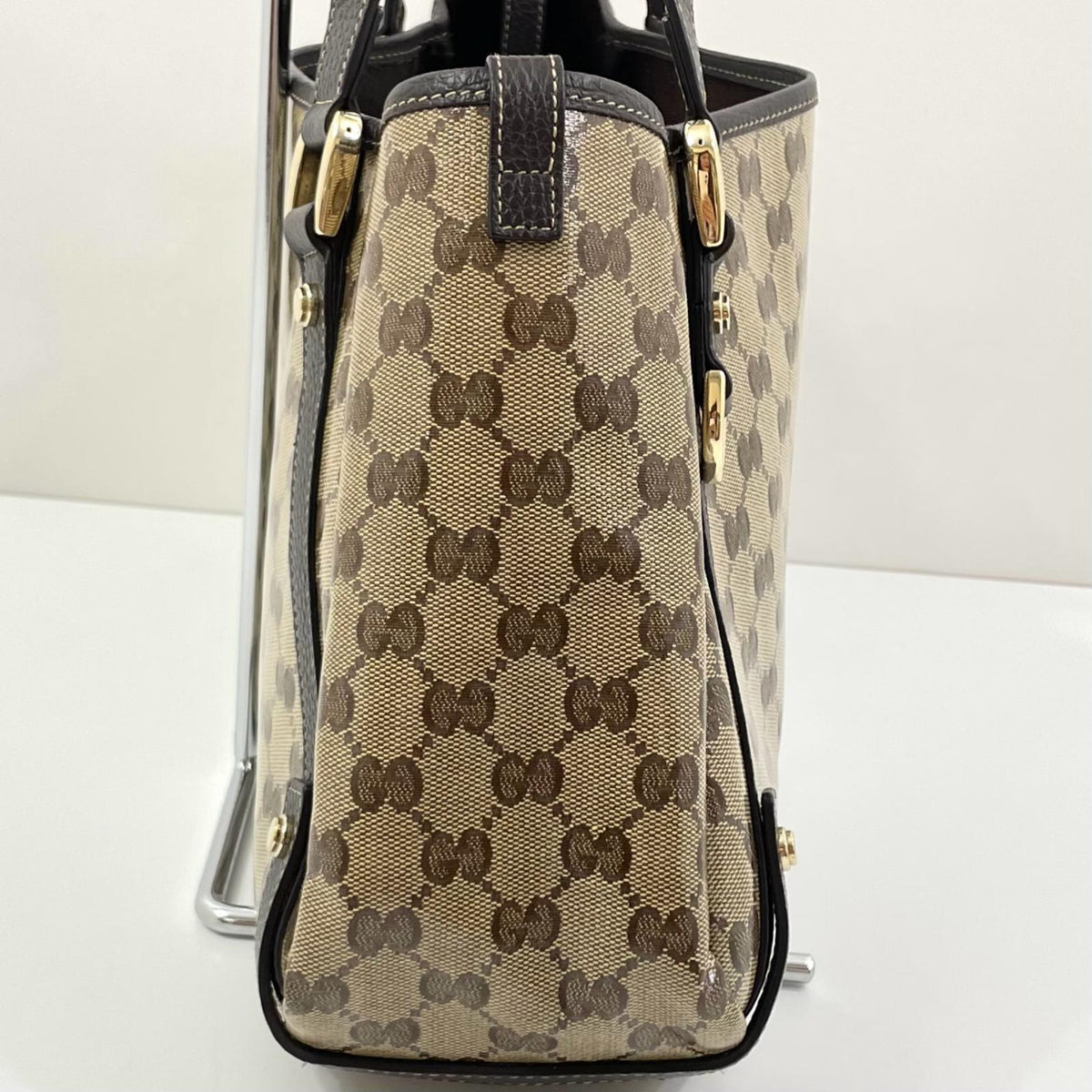 【中古】GUCCI | グッチ GGクリスタル トートバッグ 293578･493492 ブラウン【尾張小牧店】
