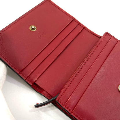【中古】GUCCI | グッチ GGスプリーム チェリー コンパクトウォレット 二つ折り財布 476050･525040 レッド×ベージュ【尾張小牧店】