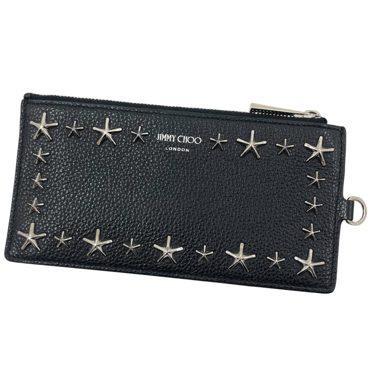 【中古】JIMMY CHOO | ジミーチュウ オーブプラス スタースタッズ フラグメントケース 14503815 ブラック【尾張小牧店】