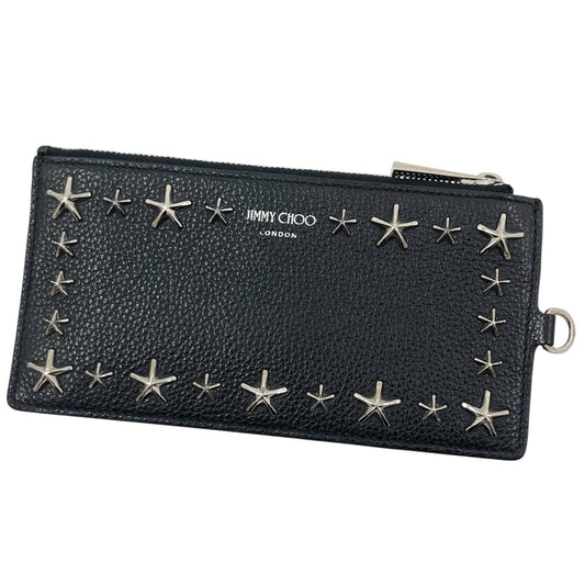 【中古】JIMMY CHOO | ジミーチュウ オーブプラス スタースタッズ フラグメントケース 14503815 ブラック【尾張小牧店】