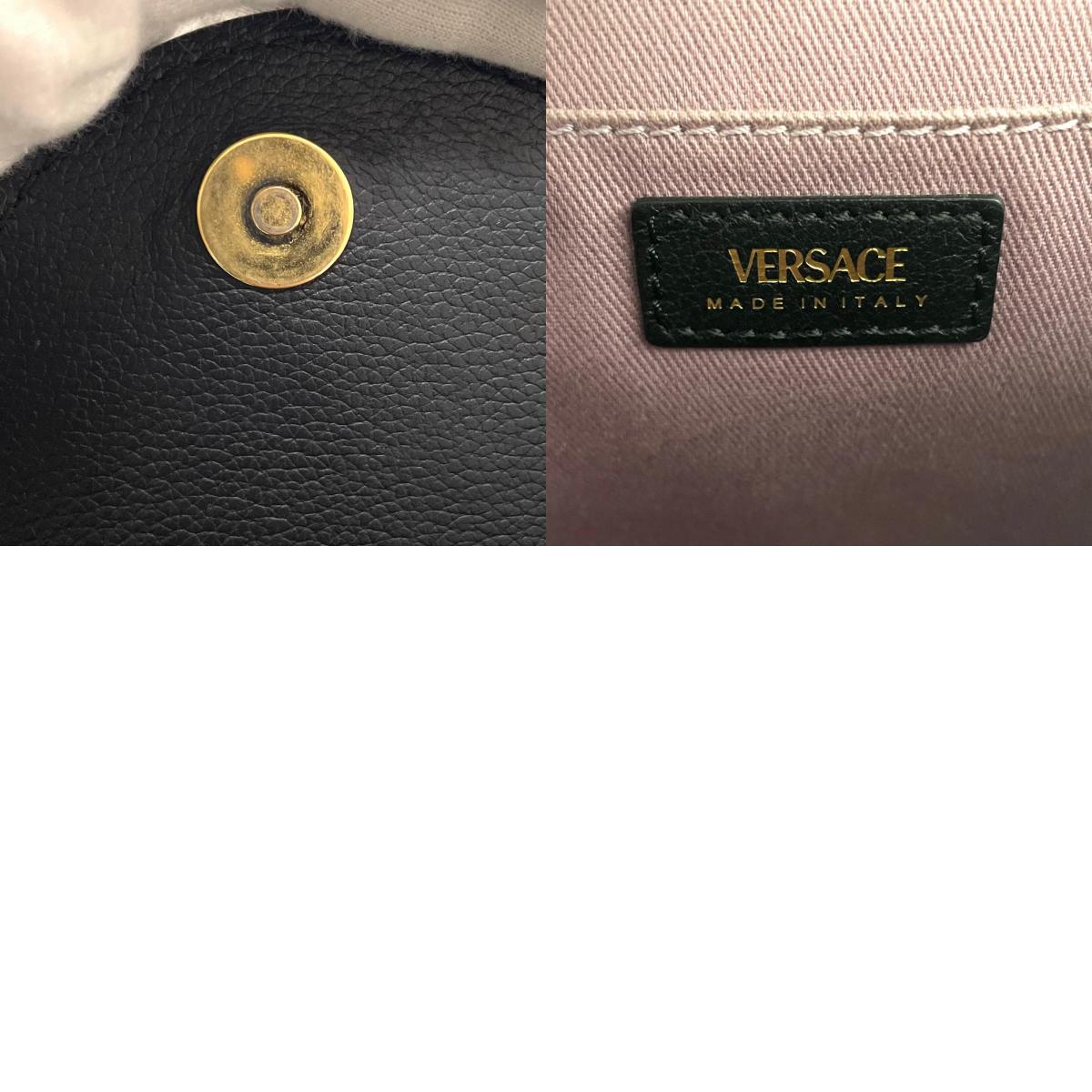 【中古】VERSACE | ヴェルサーチ ショルダーバッグ ブラック【尾張小牧店】