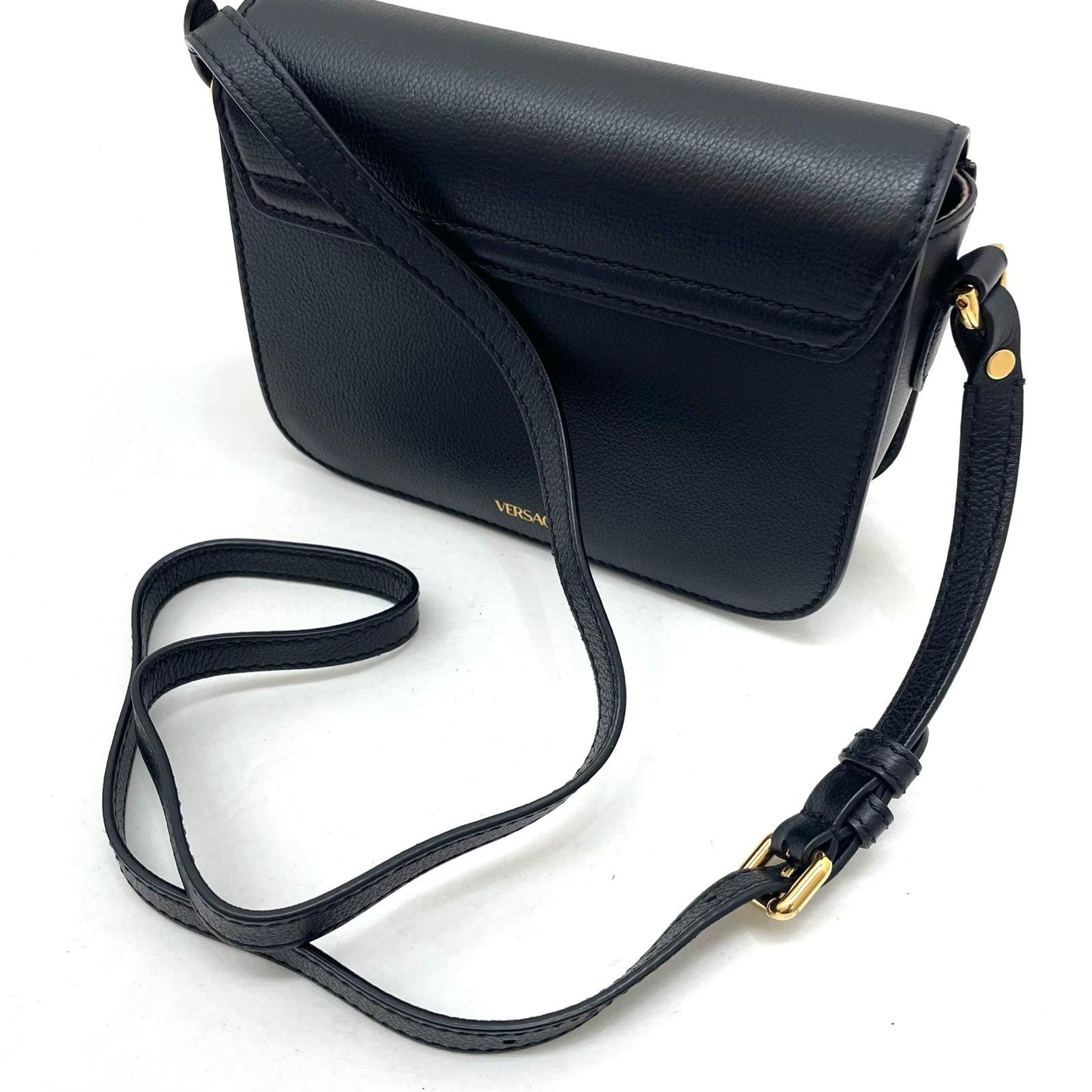 【中古】VERSACE | ヴェルサーチ ショルダーバッグ ブラック【尾張小牧店】