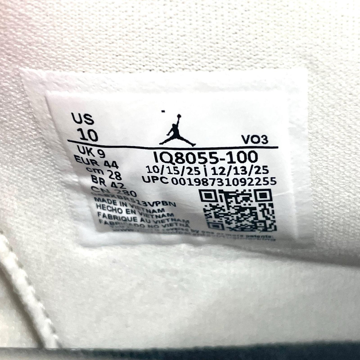 NIKE | ナイキ Nigel Sylvester × Nike Air Jordan 4 スニーカー 28.0cm IQ8055-100 ホワイト【尾張小牧店】