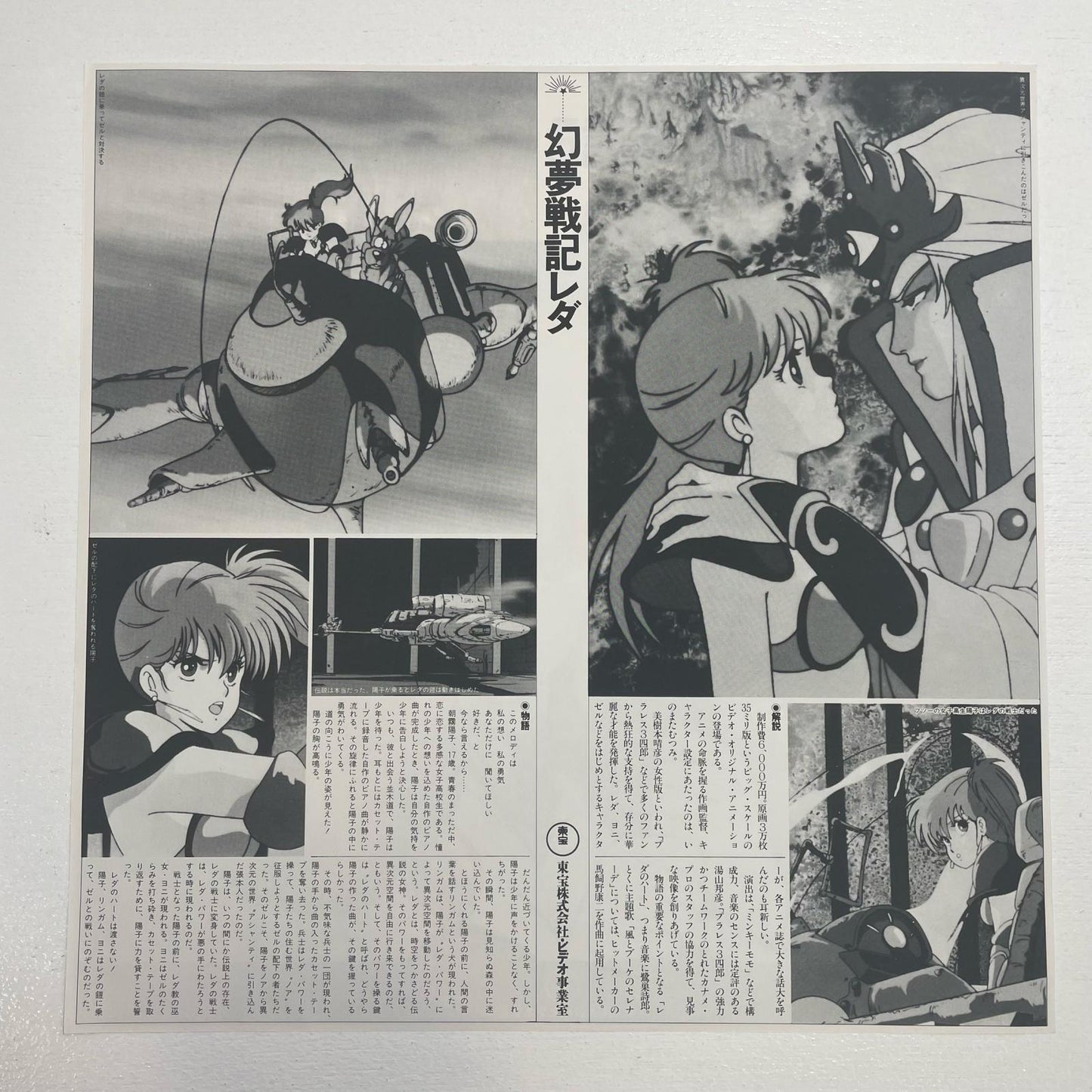 【尾張小牧店】LD 幻夢戦記レダ レーザーディスク いのまたむつみ 当時モノ 東宝ビデオ 【レトロ】【中古】