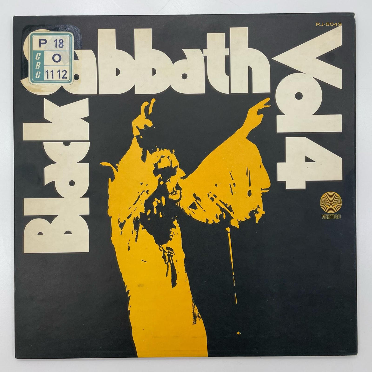 【尾張小牧店】LP ブラック・サバス Black Sabbath VOL.4 RJ5049 貴重CBCラジオ局放出盤レコード【超稀少111✳✳】【レトロ】【中古】