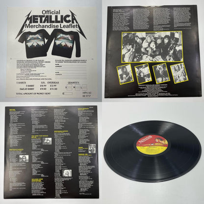 【尾張小牧店】LP METALLICA メタリカ MASTER OF PUPPETS 1986年UKオリジナル最初期盤 MFN60/RR9717 当時モノ幻の1986ツアー告知・注文用紙付属【レトロ】