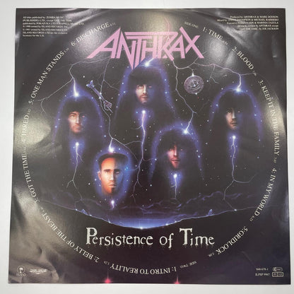 【尾張小牧店】LP アンスラックス / パーシスタンス・オブ・タイム ANTHRAX (1990) ILPSP 9967 UK ピクチャー盤 ②【レトロ】【中古】