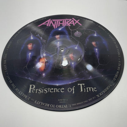 【尾張小牧店】LP アンスラックス / パーシスタンス・オブ・タイム ANTHRAX (1990) ILPSP 9967 UK ピクチャー盤 ②【レトロ】【中古】