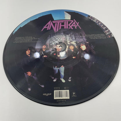 【尾張小牧店】LP アンスラックス / パーシスタンス・オブ・タイム ANTHRAX (1990) ILPSP 9967 UK ピクチャー盤 ②【レトロ】【中古】