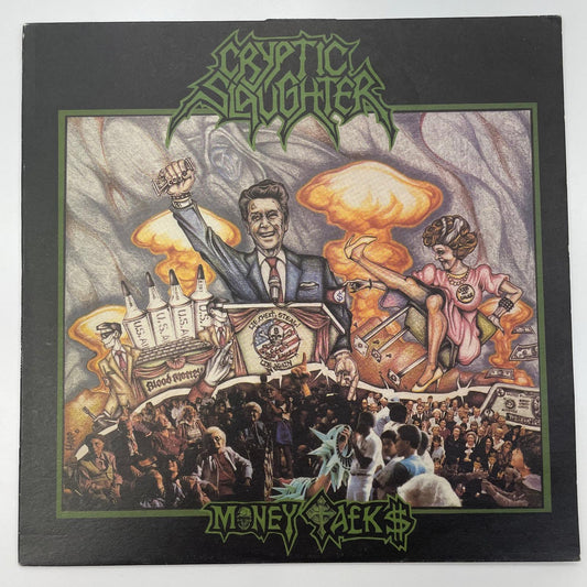 【尾張小牧店】 中古 LP Cryptic Slaughter クリプティック・スローター Money Talks　マネー・トークス　 ピクチャー盤 【レトロ】