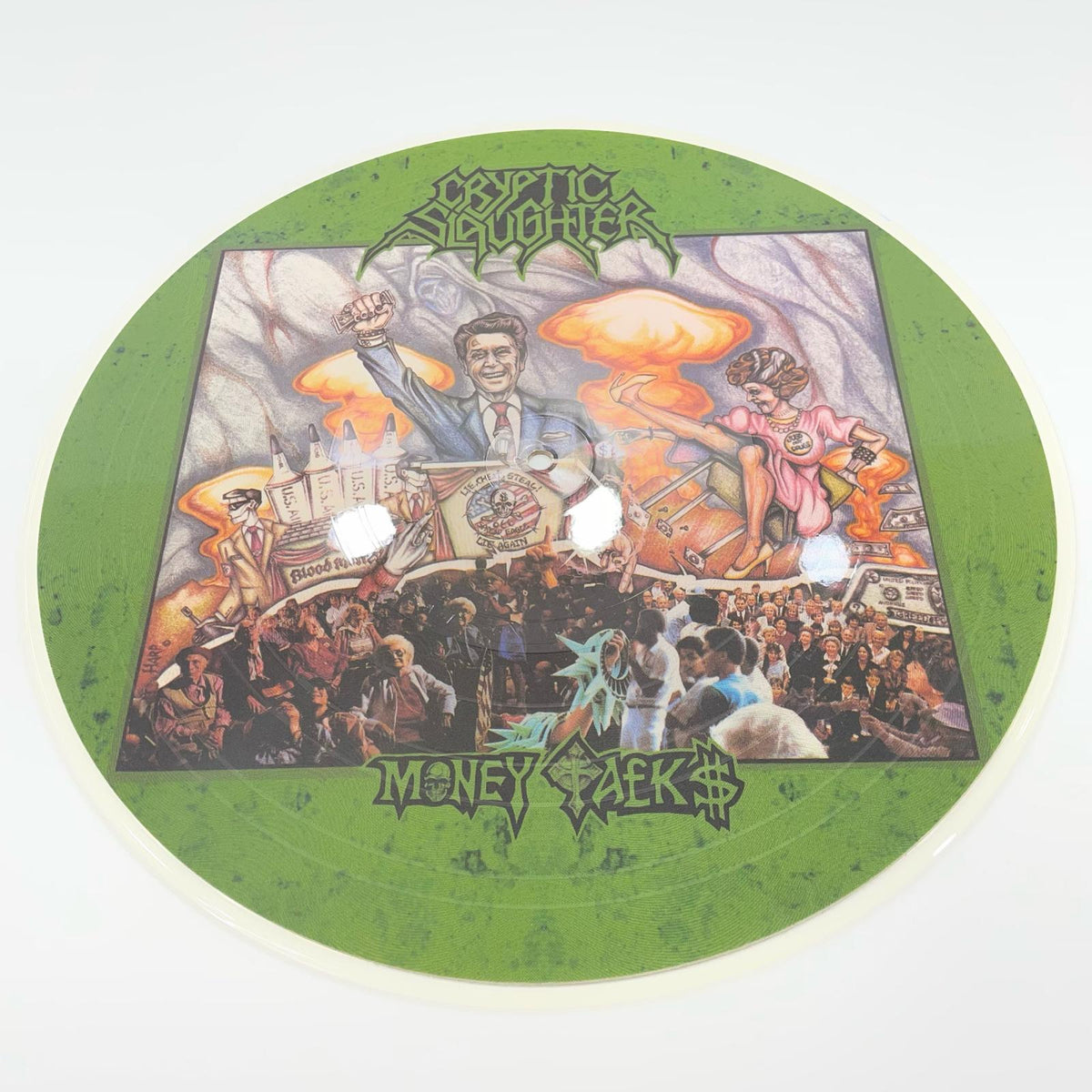 【尾張小牧店】 中古 LP Cryptic Slaughter クリプティック・スローター Money Talks　マネー・トークス　 ピクチャー盤 【レトロ】