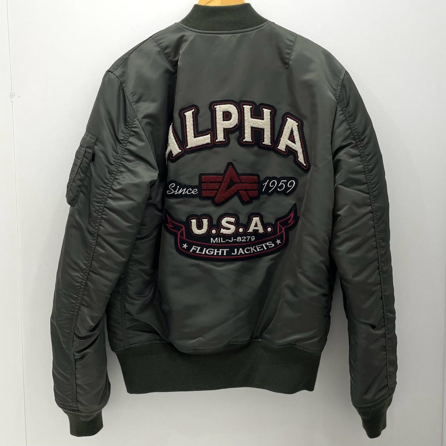 【中古】ALPHA | アルファ　MA-1　リバーシブル フライトジャケット カーキ サイズ：XL【尾張小牧店】