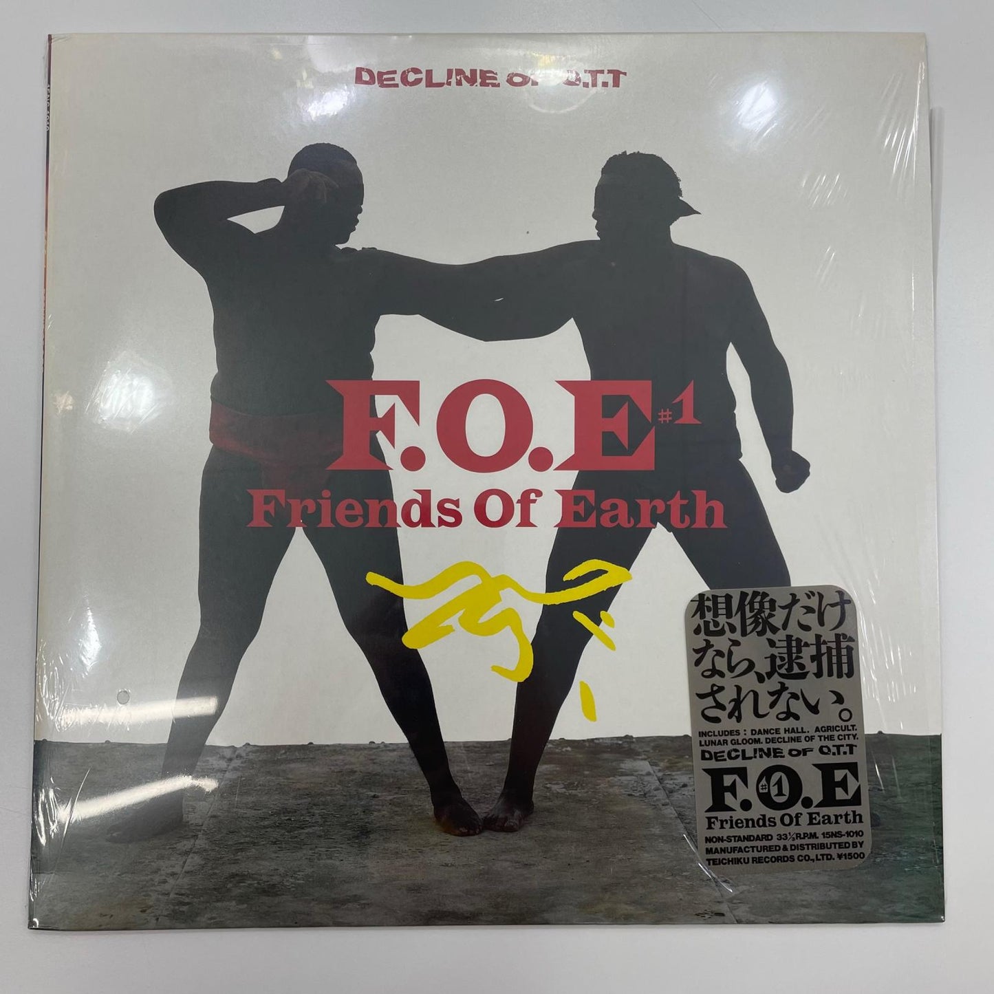 【尾張小牧店】LP F.O.E 細野晴臣・野中英紀 DECLINE OF O.T.T 15NS-1010 国内盤レコード【レトロ】【中古】