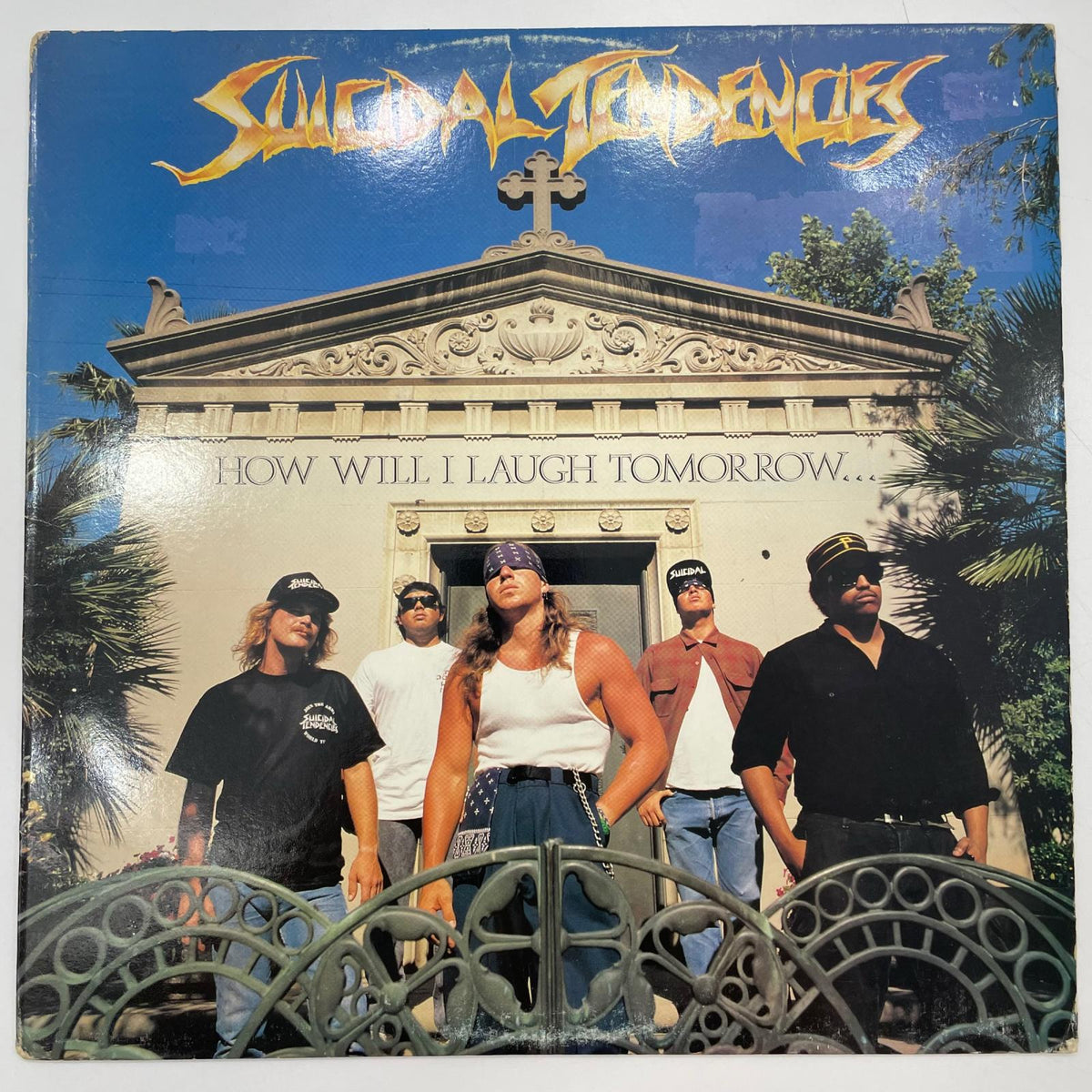 【尾張小牧店】LP SUICIDAL TENDENCIES スイサイダル・テンデンシーズ　HOW WILL I LAUGH TOMORROW US盤 E 44288 BL44288 見本盤（ゴールドスタンプ）【レトロ】【中古】