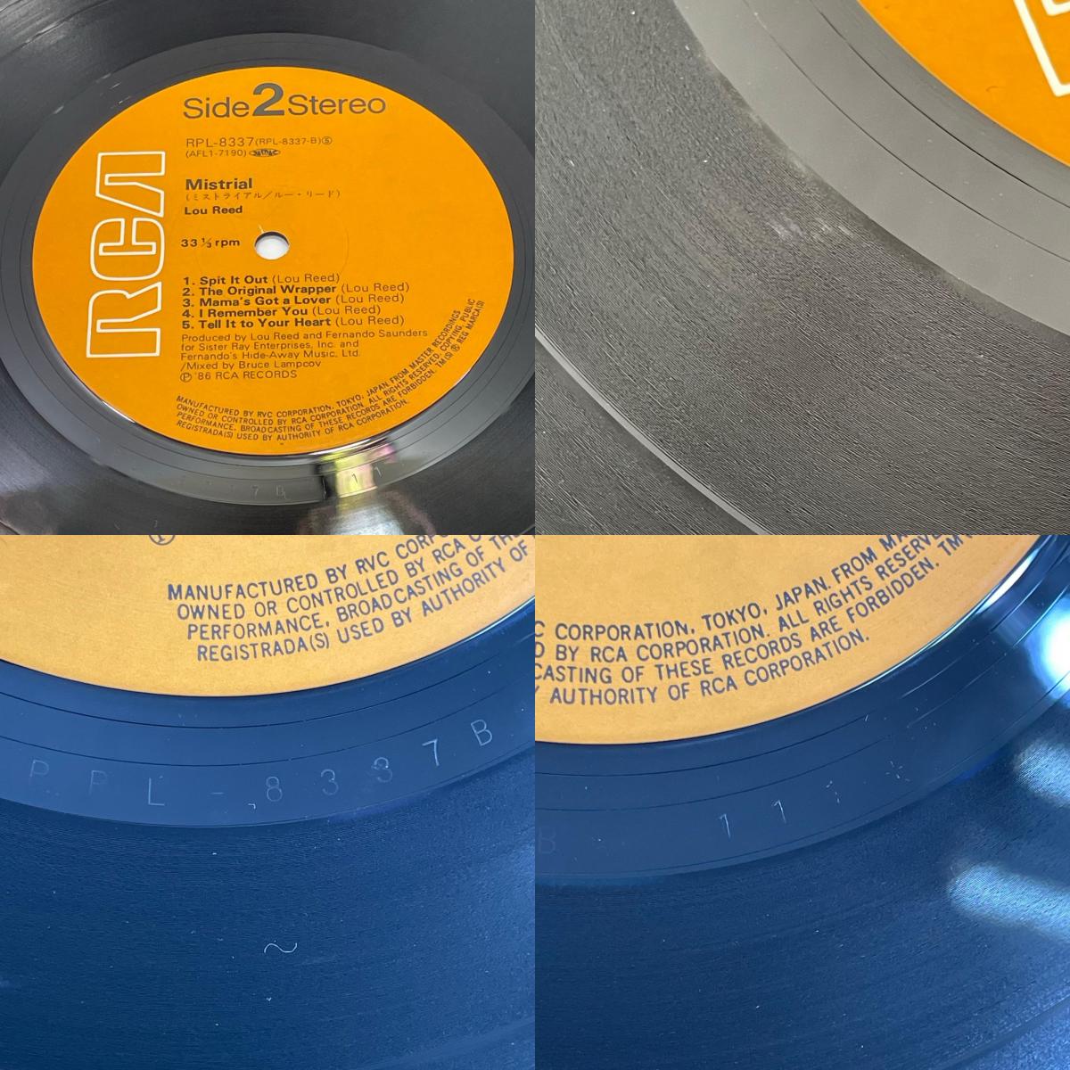 【尾張小牧店】 中古 LP ルー・リード ミストライアル RPL-8337　LP　レコード 【レトロ】