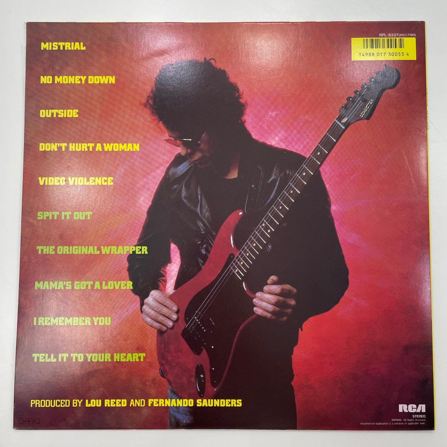 【尾張小牧店】 中古 LP ルー・リード ミストライアル RPL-8337　LP　レコード 【レトロ】