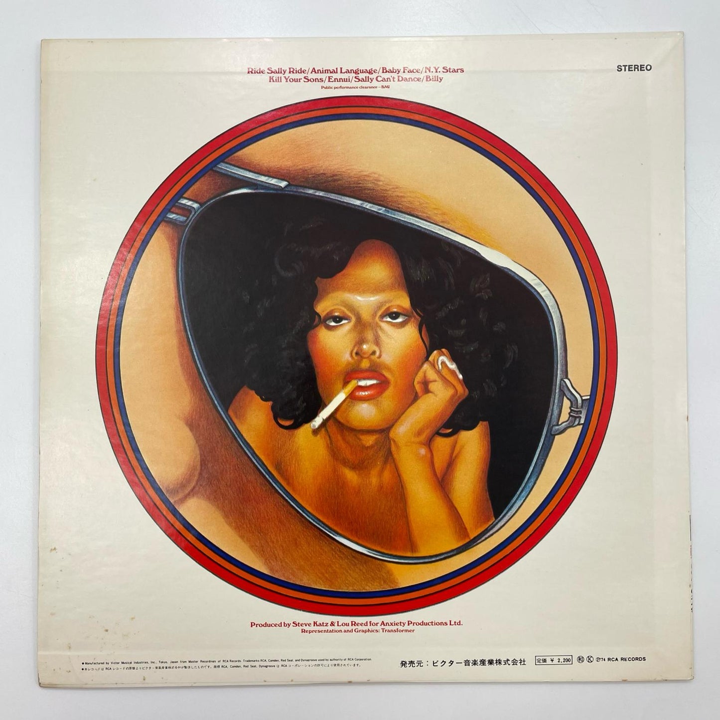 【尾張小牧店】 中古 LP ルー・リード 死の舞踏 RCA-6249　 LPレコード 【レトロ】