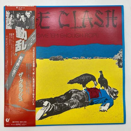 【尾張小牧店】 中古 LP クラッシュ　動乱　GIVE'EM ENOUGH ROPE　25・3P-36　LP レコード 【レトロ】