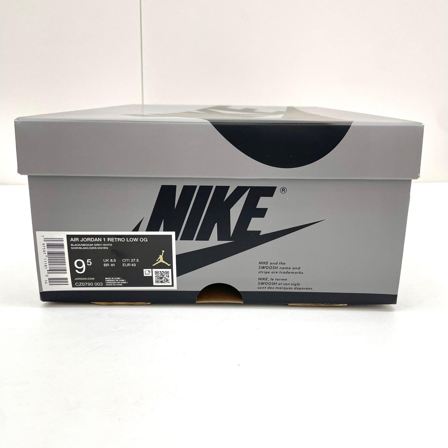 NIKE | ナイキ Air Jordan 1 Retro Low OG スニーカー 27.5cm CZ0790-003 グレー【尾張小牧店】