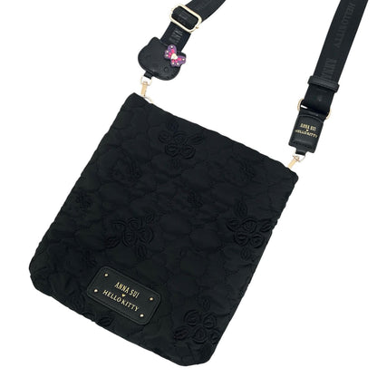【中古】ANNA SUI×HELLO KITTY | アナスイ×ハローキティ ショルダーバッグ ブラック【尾張小牧店】