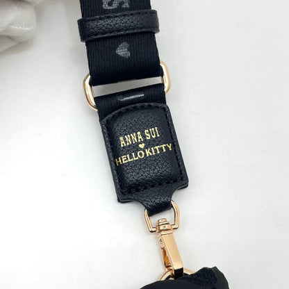 【中古】ANNA SUI×HELLO KITTY | アナスイ×ハローキティ ショルダーバッグ ブラック【尾張小牧店】