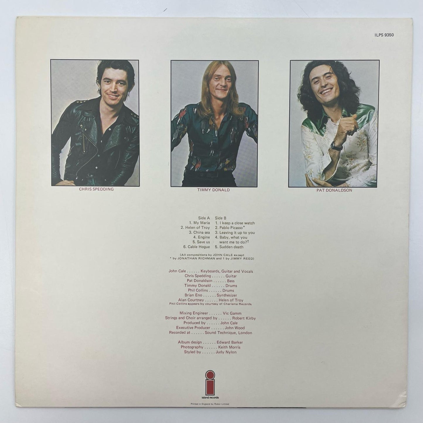 【尾張小牧店】LP ヘレン・オブ・トロイ/HELEN OF TROY JOHN CALE/ジョン・ケール ILPS-9350手書き Pecko刻印 レコード【レトロ】【中古】