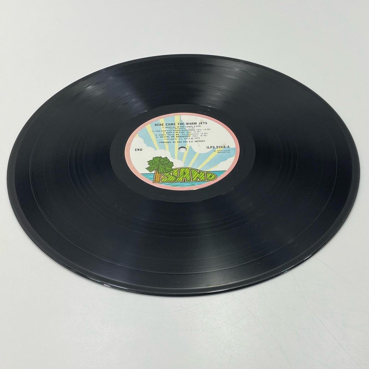 【尾張小牧店】LP BRIAN ENO ブライアン・イーノ / HERE COME THE WARM JETS レコード【レトロ】【中古】