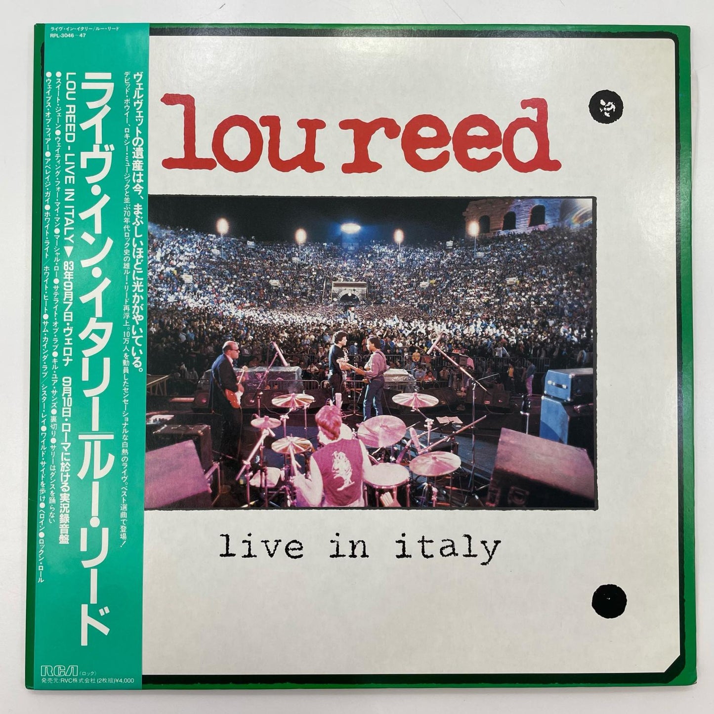 【尾張小牧店】LP LOU REED 「 LIVE IN ITALY 」ルー・リード ライヴ・イン・イタリー RPL-3046-47 レコード【レトロ】【中古】