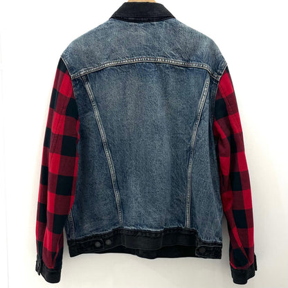 【中古】Levi's premium | リーバイス プレミアム デニムジャケット 77382-0000 ブルー×レッド×ブラック サイズ：M【尾張小牧店】