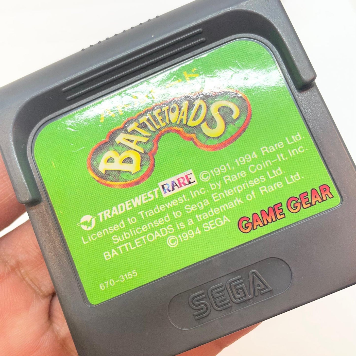 【尾張小牧店】SEGA バトルトード ROMのみ ゲームギア【レトロ】【中古】