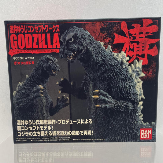 【尾張小牧店】BANDAI 酒井ゆうじ コンセプトワークス GODZILLA 構 ゴジラ モスラ対ゴジラ GODZILLA1964 未開封【レトロ】【中古】