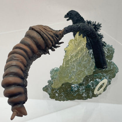 【尾張小牧店】リペアあり！ゴジラVSモスラ幼虫 フィリピン沖の決戦 ゴジラ オーナメント特撮大百科コンプリート レジンキャスト製【レトロ】【中古】