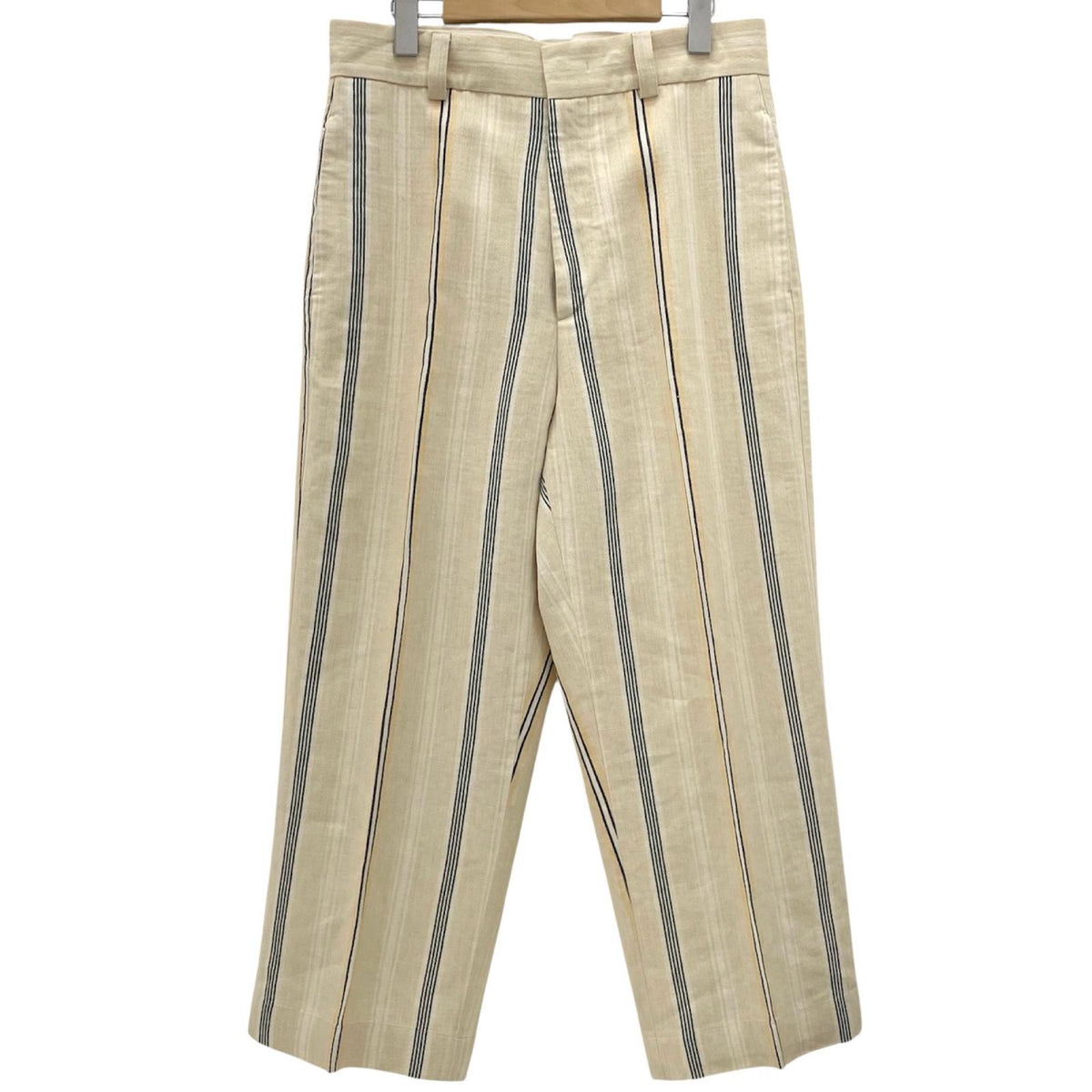 【中古】JIL SANDER | ジルサンダー ストライプ柄スラックス JSMQ310834 ベージュ サイズ：46【尾張小牧店】